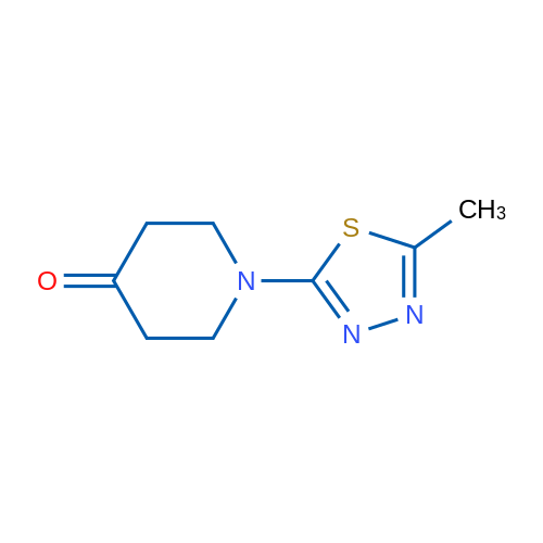 1-(5-Methyl-1,3,4-thiadiazol-2-yl)piperidin-4-one 250mg