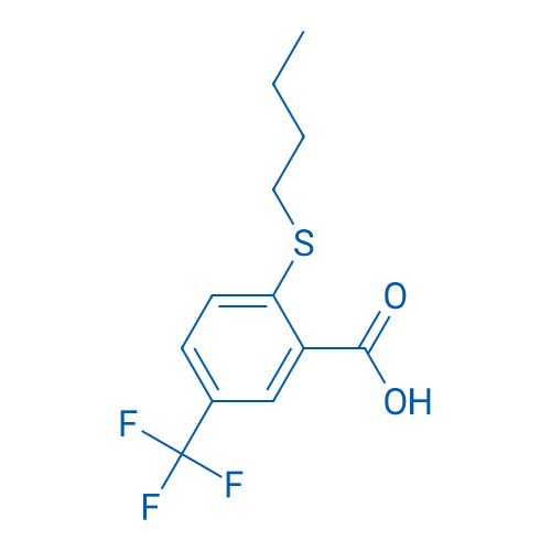 2-(Butylsulfanyl)-5-(trifluoromethyl)benzoic acid 1g
