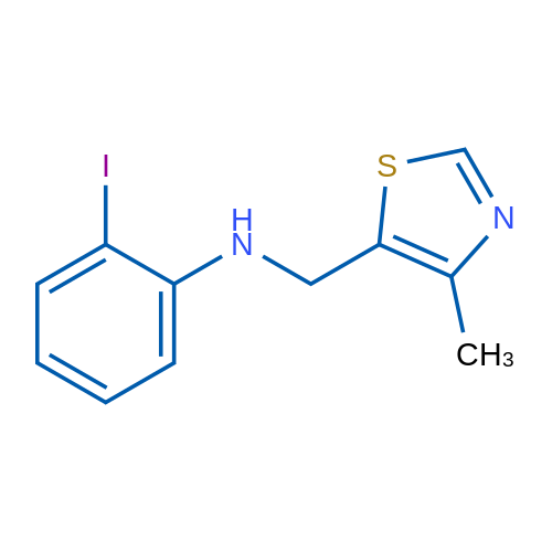 2-Iodo-N-[(4-methyl-1,3-thiazol-5-yl)methyl]aniline 1g