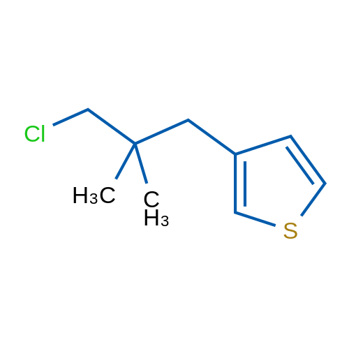 3-(3-Chloro-2,2-dimethylpropyl)thiophene 1g