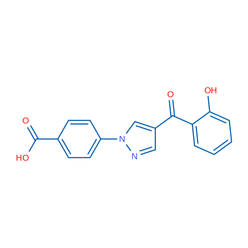 4-[4-(2-Hydroxybenzoyl)-1H-pyrazol-1-yl]benzoic acid 1g