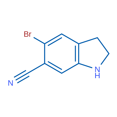5-Bromoindoline-6-carbonitrile 1g