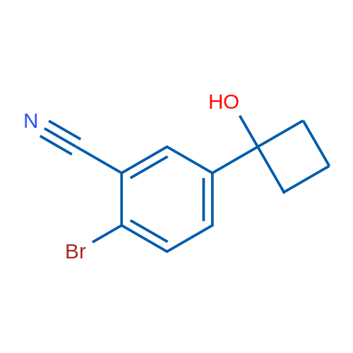 2-Bromo-5-(1-hydroxycyclobutyl)benzonitrile 1g