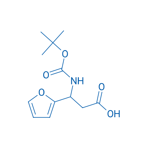 3-((tert-Butoxycarbonyl)amino)-3-(furan-2-yl)propanoic acid 250mg