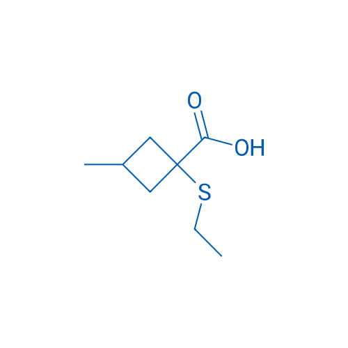 1-(Ethylsulfanyl)-3-methylcyclobutane-1-carboxylic acid 1g