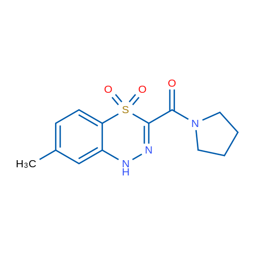 (7-Methyl-4,4-dioxido-1H-benzo[e][1,3,4]thiadiazin-3-yl)(pyrrolidin-1-yl)methanone 1g