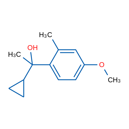 1-Cyclopropyl-1-(4-methoxy-2-methylphenyl)ethanol 1g