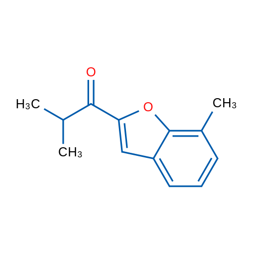2-Methyl-1-(7-methyl-1-benzofuran-2-yl)propan-1-one 1g