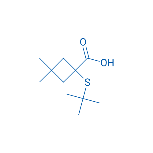 1-(tert-Butylsulfanyl)-3,3-dimethylcyclobutane-1-carboxylic acid 1g