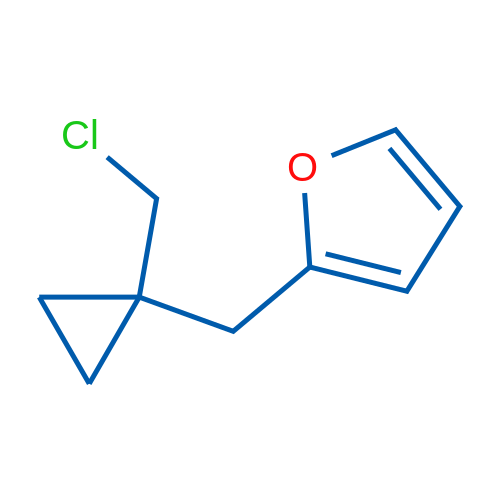 2-([1-(Chloromethyl)cyclopropyl]methyl)furan 1g