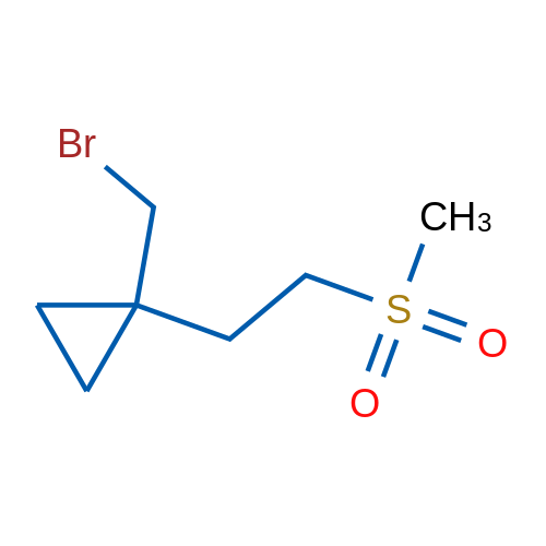 1-(Bromomethyl)-1-(2-methanesulfonylethyl)cyclopropane 1g