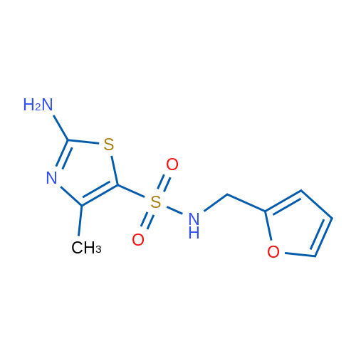 2-Amino-N-(furan-2-ylmethyl)-4-methylthiazole-5-sulfonamide 1g