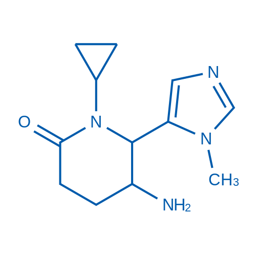 5-Amino-1-cyclopropyl-6-(1-methyl-1H-imidazol-5-yl)piperidin-2-one 1g