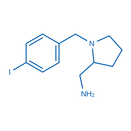 (1-(4-Iodobenzyl)pyrrolidin-2-yl)methanamine 250mg
