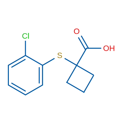 1-[(2-Chlorophenyl)sulfanyl]cyclobutane-1-carboxylic acid 1g