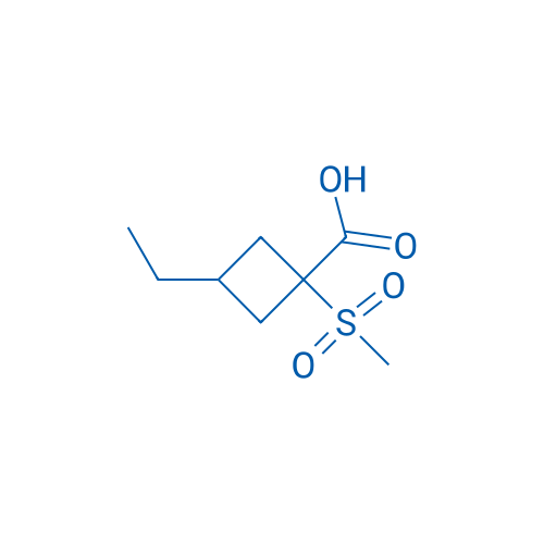 3-Ethyl-1-methanesulfonylcyclobutane-1-carboxylic acid 1g