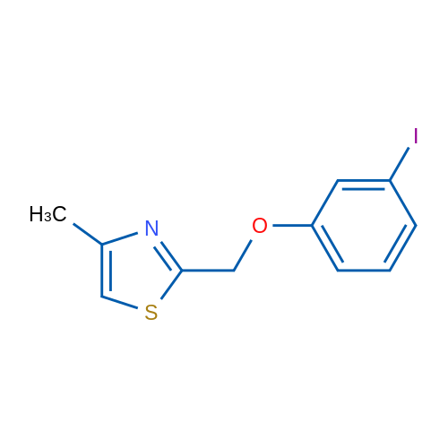 2-((3-Iodophenoxy)methyl)-4-methylthiazole 1g