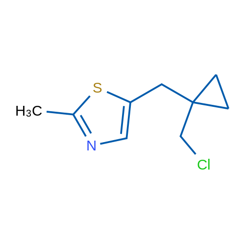 5-([1-(Chloromethyl)cyclopropyl]methyl)-2-methyl-1,3-thiazole 1g