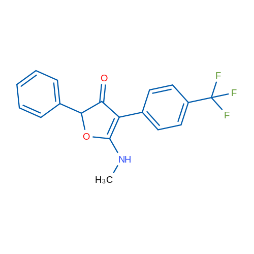 5-(Methylamino)-2-phenyl-4-[4-(trifluoromethyl)phenyl]-2,3-dihydrofuran-3-one 1g