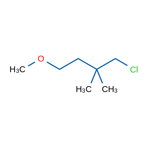 1-Chloro-4-methoxy-2,2-dimethylbutane 1g