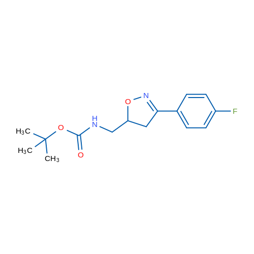 tert-Butyl ((3-(4-fluorophenyl)-4,5-dihydroisoxazol-5-yl)methyl)carbamate 1g