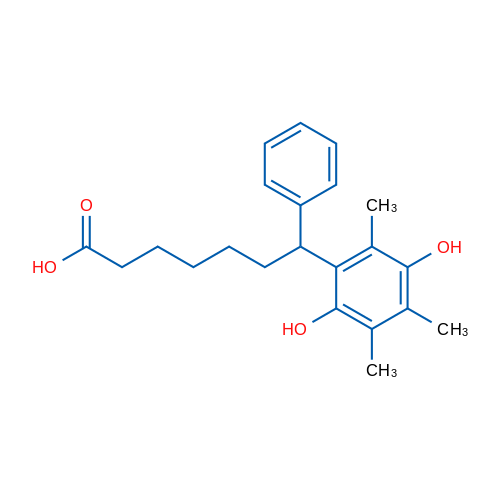 7-(2,5-Dihydroxy-3,4,6-trimethylphenyl)-7-phenylheptanoic acid 1g