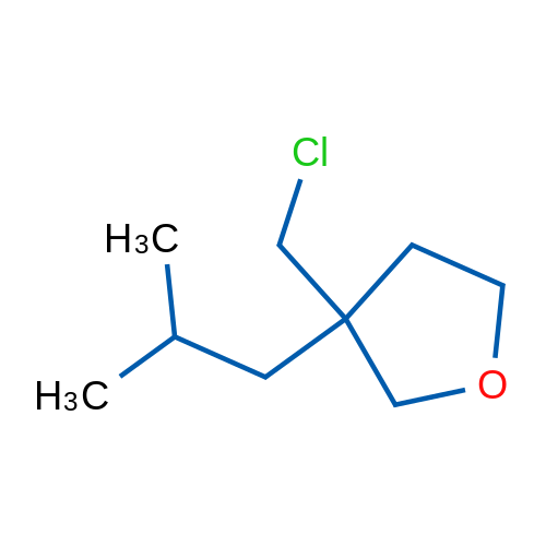 3-(Chloromethyl)-3-(2-methylpropyl)oxolane 1g