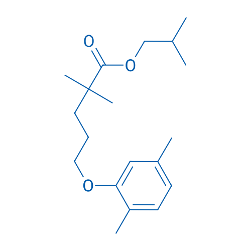 Isobutyl 5-(2,5-dimethylphenoxy)-2,2-dimethylpentanoate 250mg