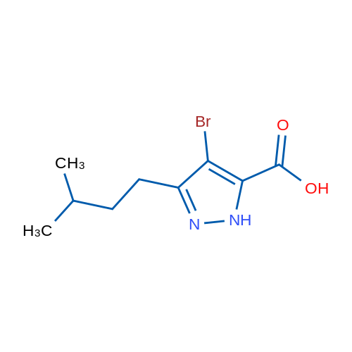 4-Bromo-3-isopentyl-1H-pyrazole-5-carboxylic acid 1g