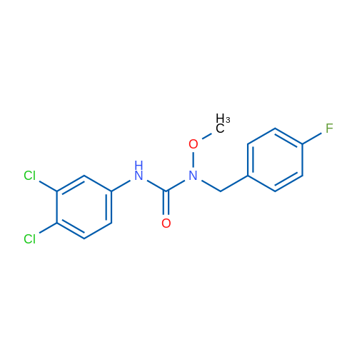 3-(3,4-Dichlorophenyl)-1-(4-fluorobenzyl)-1-methoxyurea 1g