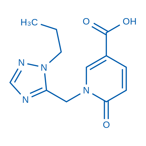 6-Oxo-1-((1-propyl-1H-1,2,4-triazol-5-yl)methyl)-1,6-dihydropyridine-3-carboxylic acid 100mg