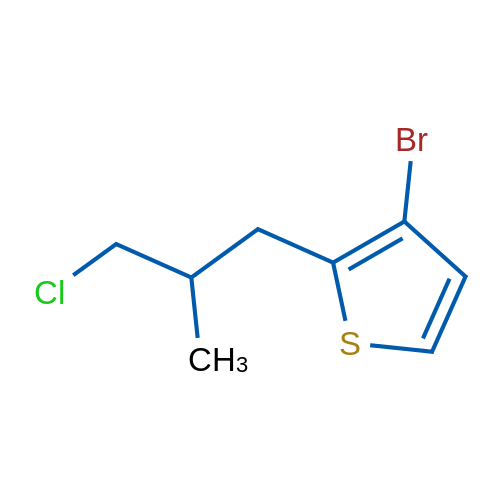 3-Bromo-2-(3-chloro-2-methylpropyl)thiophene 1g