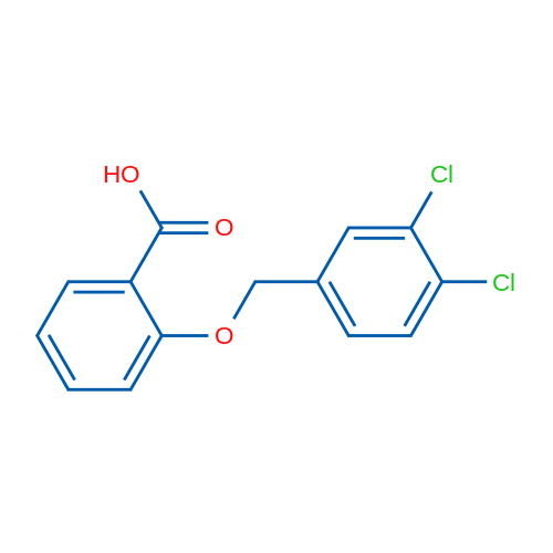 2-((3,4-Dichlorobenzyl)oxy)benzoic acid 5g