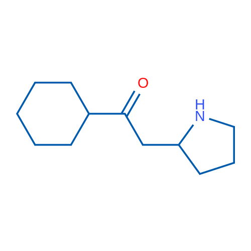 1-Cyclohexyl-2-(pyrrolidin-2-yl)ethan-1-one 1g