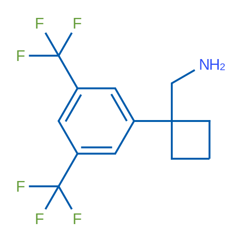 (1-(3,5-Bis(trifluoromethyl)phenyl)cyclobutyl)methanamine 250mg