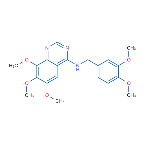 N-[(3,4-Dimethoxyphenyl)methyl]-6,7,8-trimethoxy-4-quinazolinamine 1g