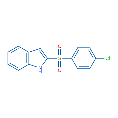 2-((4-Chlorophenyl)sulfonyl)-1H-indole 1g