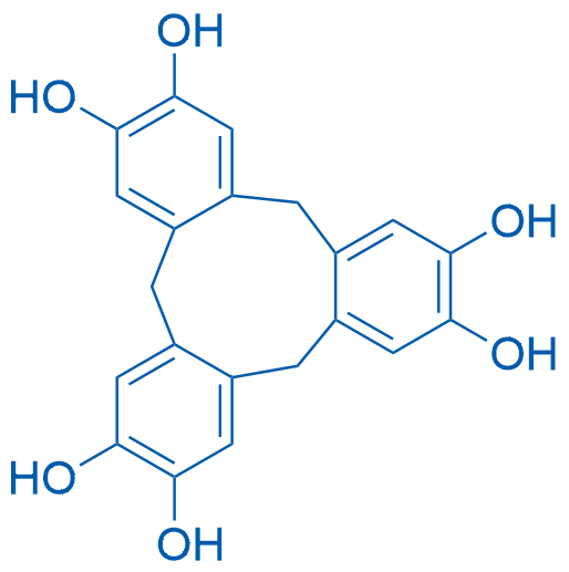 10,15-Dihydro-5H-tribenzo[a,d,g][9]annulene-2,3,7,8,12,13-hexaol 1g