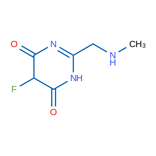 5-Fluoro-2-[(methylamino)methyl]-1,4,5,6-tetrahydropyrimidine-4,6-dione 1g