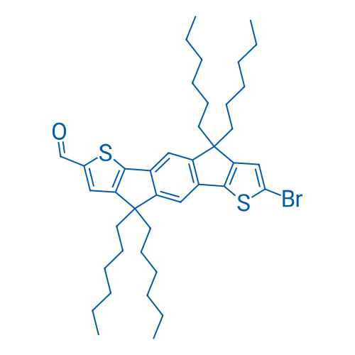 7-Bromo-4,4,9,9-tetrahexyl-4,9-dihydro-s-indaceno[1,2-b:5,6-b']dithiophene-2-carbaldehyde 250mg
