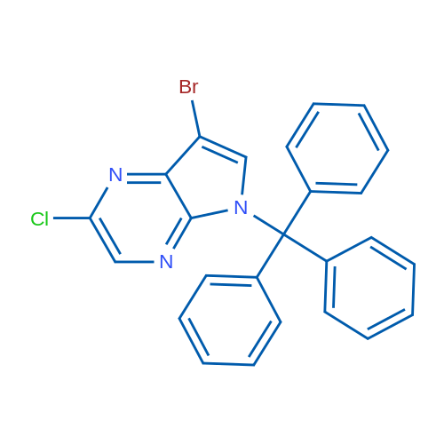 7-Bromo-2-chloro-5-trityl-5H-pyrrolo[2,3-b]pyrazine 1g