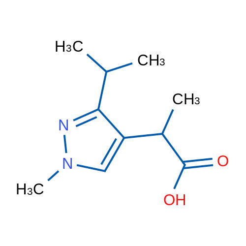 2-[1-Methyl-3-(propan-2-yl)-1H-pyrazol-4-yl]propanoic acid 1g