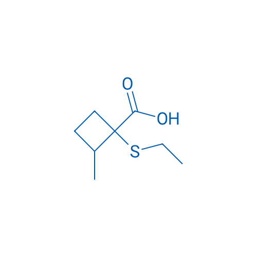 1-(Ethylsulfanyl)-2-methylcyclobutane-1-carboxylic acid 1g