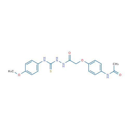 2-(4-Acetamidophenoxy)-N-{[(4-methoxyphenyl)carbamothioyl]amino}acetamide 1g