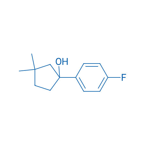 1-(4-Fluorophenyl)-3,3-dimethylcyclopentan-1-ol 1g