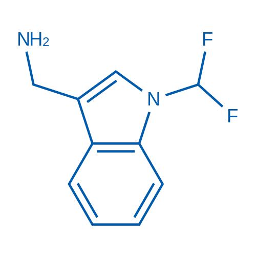 (1-(Difluoromethyl)-1H-indol-3-yl)methanamine 250mg