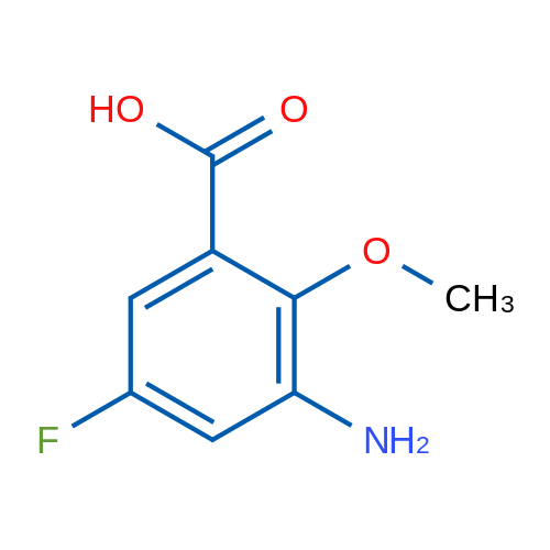 3-Amino-5-fluoro-2-methoxybenzoic acid 250mg