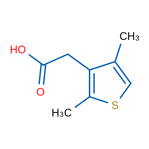 2-(2,4-Dimethylthiophen-3-yl)acetic acid 1g