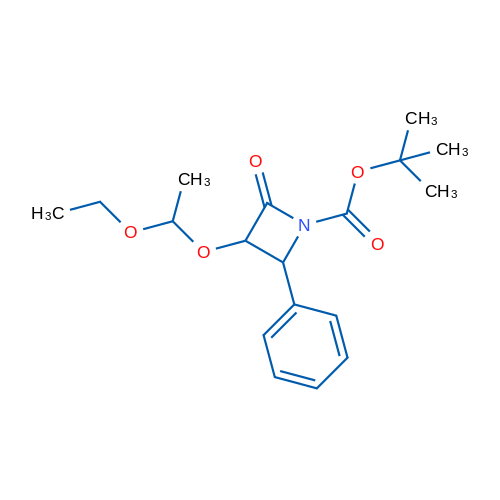 tert-Butyl 3-(1-ethoxyethoxy)-2-oxo-4-phenylazetidine-1-carboxylate 1g