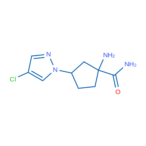 1-Amino-3-(4-chloro-1h-pyrazol-1-yl)cyclopentane-1-carboxamide 1g